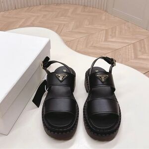 Prada Black Chunky Sandals